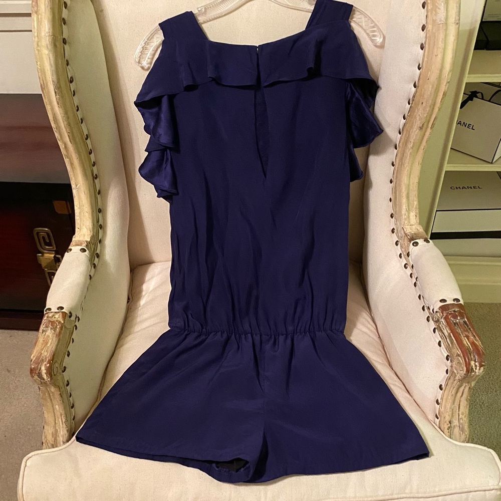Amanda Uprichard silk blue romper - Picture 8 of 10